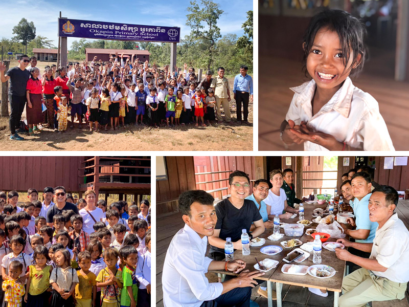 UWS donor trip to visit schools in Cambodia